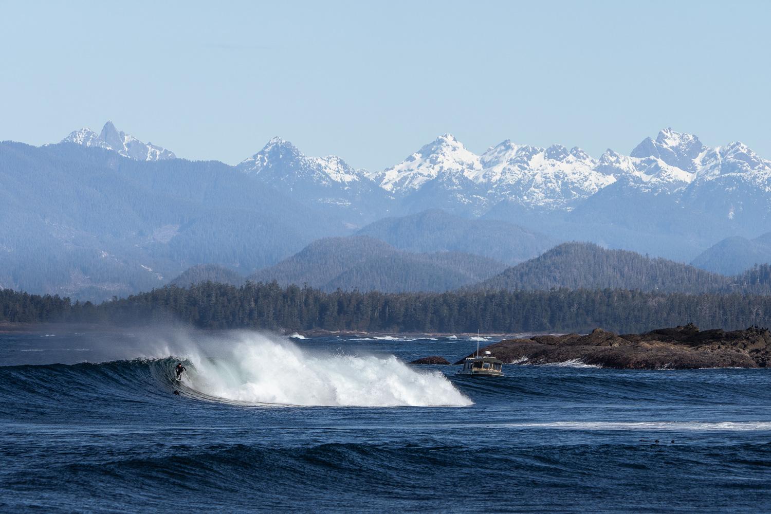 Waves crashing off Nootka Island